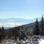 Widok z Gronia JPII ku Pn